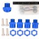 thumbnail image 4 of Adaptador Hexagonal De Rueda, Adaptador Hexagonal De 12 Mm-17 Mm, Juguetes Estables De Alta Compatibilidad De 3,3x3,3x0,7 Cm Para Sakura D4 1/10 Car HSP 94123 YLSHRF Azul, 4 of 8