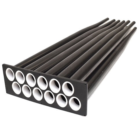 Lowe Boat Fishing Rod Holder 2293828 | 12-Tube 48 1/2 Inch Black
