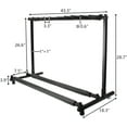 thumbnail image 5 of Rack type 3/5/7/9 square guitar brackets black Triple Folding Multiple Guitar Holder Rack Stand，Guitar Stand Storage (9 Bracket), 5 of 18