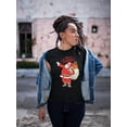 thumbnail image 2 of Merry Christmas Santa T-Shirt Women -Smartprints Designs, Female x-Large, 2 of 4