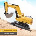 thumbnail image 4 of Control Remoto Rc Construcción Grapple Fork 8 Canales Radio Control Digger Tractor Juguetes Excavadoras De Metal Camiones Niños Adultos Niños Niñas Edad seitruly FN002217-00, 4 of 6