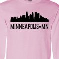 thumbnail image 4 of Inktastic Minneapolis Minnesota City Skyline Long Sleeve T-Shirt, 4 of 5
