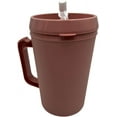 thumbnail image 5 of Hospital Insulated Double-Walled Water Pitchers 34 oz capacity With Flexible Straw and Pouring Spout 1 Rose and 1 Grey - (2 Pack), 5 of 5