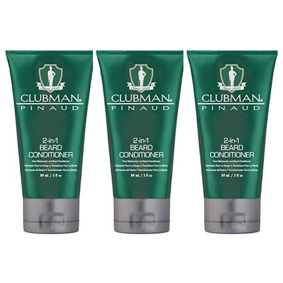Clubman 2-in-1 Beard Conditioner 3 oz x3