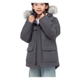 thumbnail image 6 of Rokka&Rolla Boys' Ripstop Hooded Parka Jacket Fleece Lined Winter Coat, 6 of 14