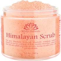 Himalayan Pink Salt Scrub, The Perfect Gift for Women, Face & Body Scrub, Amazing Exfoliator For Soft & Healthy Skin by White Naturals 12 oz