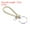 Golden White, variant on Braided Leather Keychain with Stainless Steel Key Ring Sleeve, PU Woven Wristlet Lanyard, Black Silver 2 Pack