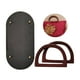 thumbnail image 4 of Juego de asas para bolso de ganchillo con base de cuero, tejido DIY con agujeros. Estilo 4, 4 of 9
