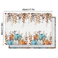 thumbnail image 6 of Rustic Thanksgiving Placemats Set of 4, Machine Washable Durable Linen Table Mats with Pumpkin and Turkey Pattern, Heat Resistant Autumn Dining Table Mats, 6 of 6
