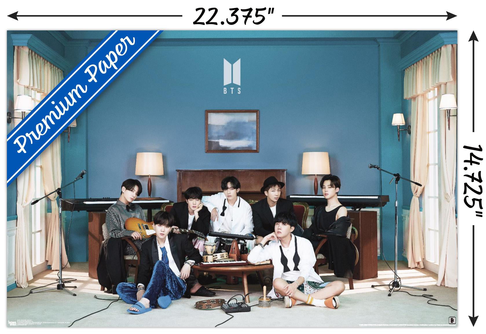 BTS - BE - Pianos Wall Poster, 14.725\