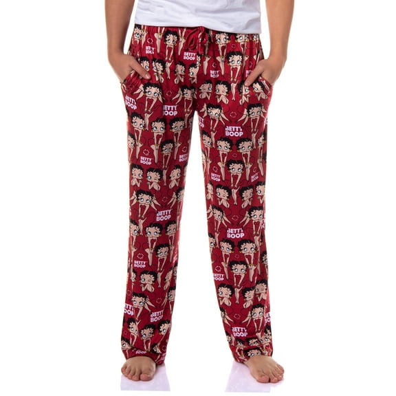 Betty Boop Pajamas Men's Blowing Kiss Poses AOP Lounge PJ Pants
