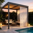 thumbnail image 6 of WDOBM Window Curtains, Privacy Curtains, No Drill Portable Waterproof Mosquito Net Outdoor Folding Curtain, Sheer Curtains, Light Filtering Curtains for Patio Curtains, 6 of 9