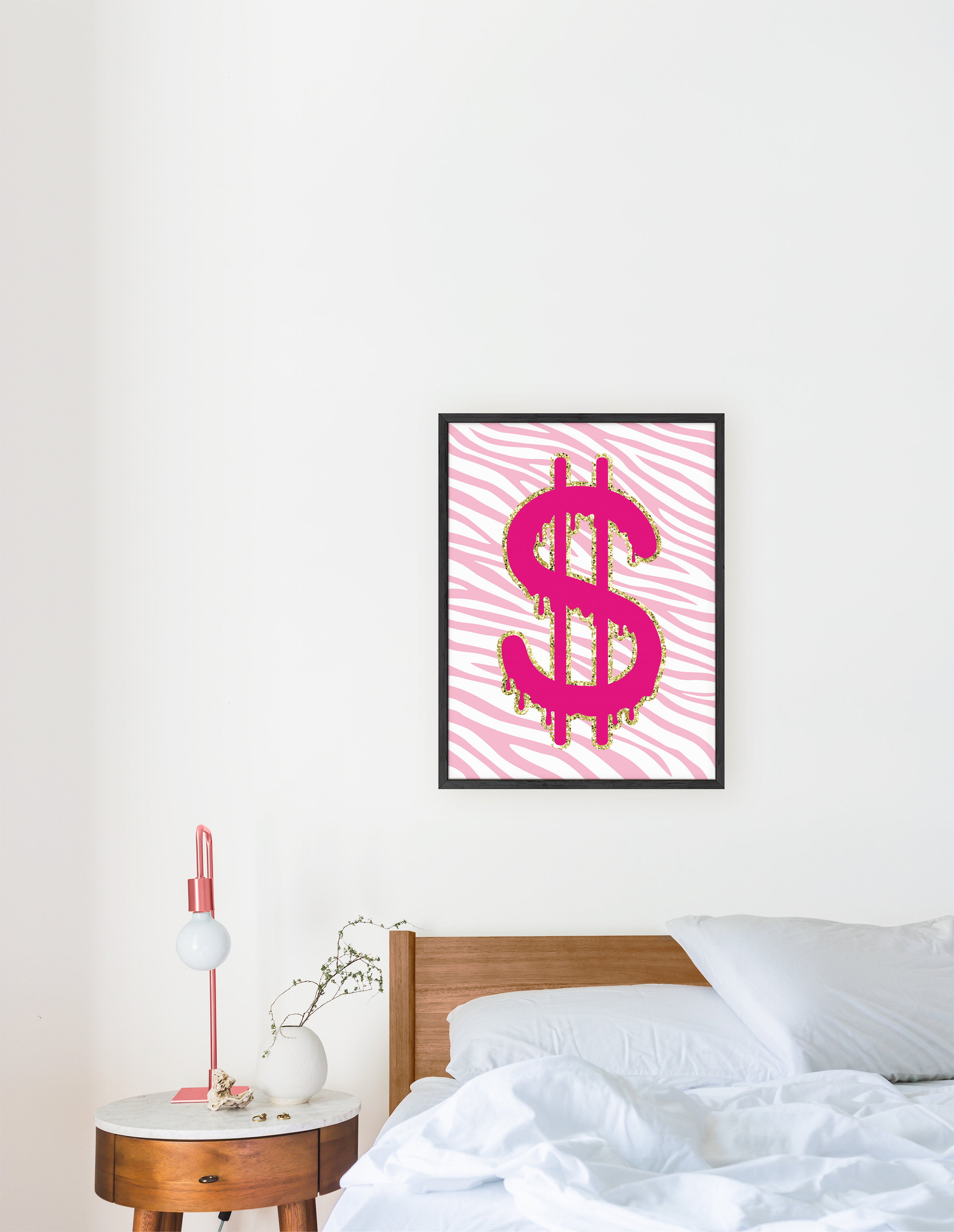 Haus and Hues Pink Poster Preppy Wall Art - Cute Posters for Room Aesthetic, Trendy Posters for Teen Girls Room, Preppy 12x16