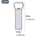 thumbnail image 3 of 30 Pcs Sublimation Blanks Metal Bottle Opener with Fridge Magnet Beer Bottle Opener DIY Metal Refrigerator Magnet For Gift, 3 of 8