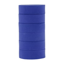 Unique Bargains 6pcs Big Circle Wave Hair Rollers for Women 0.94"x2.72" Blue