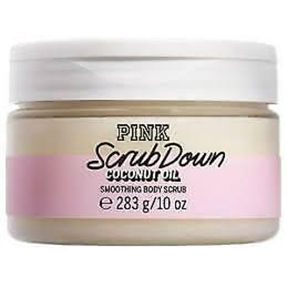 VICTORIA'S SECRET PINK SCRUB DOWN SMOOTHING BODY SCRUB COCONUT OIL 10