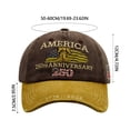 thumbnail image 3 of United States 250th Anniversary Hat,250th Anniversary Hat 1776-2026 Eagle Embroidery Patriotic Baseball Cap,250 Anniversary USA Hat for Men Women, 3 of 3