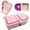 Pink, variant on Liulin Silicone Snack Containers with Lids, Leakproof 2 Compartment Snack Box, Reusable Snack Pack Containers for Sauces, Dips and Salads, Portable Food Containers for Office Travel Picnic, Blue