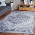 thumbnail image 3 of SAFAVIEH Tucson Melvin Oriental Machine Washable Area Rug, Gray/Light Gray, 3' x 5', 3 of 13