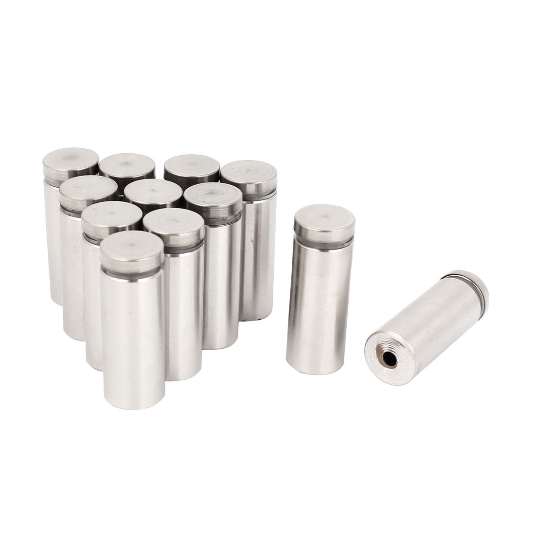 12 Pcs 19mm x 50mm Stainless Steel Standoff Clamp Hardware for Glass