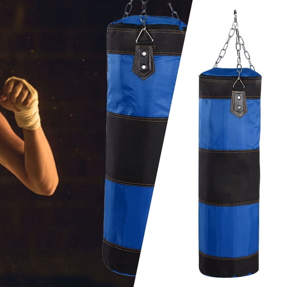 Heavy Punching Bag, Power Sandbag Unfilled Training Fitness Bag for Kickboxing with Straps Easy to Fill and Set Up