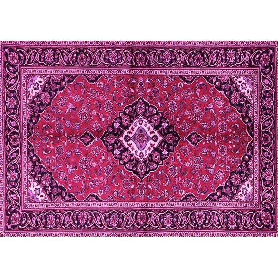 Ahgly Company Indoor Rectangle Persian Pink Traditional Area Rugs, 5' x 8'