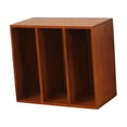 thumbnail image 3 of Luzkey Book Holder Display Shelf Wood 3 Grid Unique Vertical Magazine Rack Magazine File Holder for Work Stationery Children'S Rooms S, 3 of 6