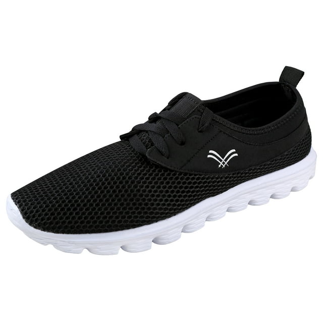 Urban Fox Men's Breeze Lightweight Shoes | Lightweight Shoes for Men | Casual Shoes | Walking Shoes for Men | Black/White 11 M US