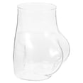 thumbnail image 5 of KAKOWELY Vaso de vidrio con forma de tope, vaso de vidrio transparente para jugo, té, café, cerveza, para el hogar, la oficina, copa de vino, 5 of 5