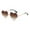 Brown, variant on Women Sun Protection Sunglasses Fashion Heart Shaped Transparent Candy Color Frameless Cute Lovely Glasses for Party Favors
