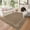 Brown, variant on ZACOO 2'x6' Modern Bow Border Runner Rug for Hallway, Scalloped Edge Machine Washable Ultra Thin Non Slip Carpet for Entryway Kitchen, Beige