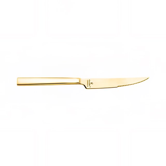 Oneida B408KSSF 10" Steak Knife with 18/0 Stainless Grade, Chef's Table Goldâ„¢ Pattern