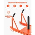 thumbnail image 6 of VEVOR Weight Sled, Steel Power Sled, Fitness Strength Training Sleds for Athletic Exercise Speed Improvement, Workout Fitness Equipment with Handle, Compatible with 1/2 in Weight Plates, Orange, 6 of 9