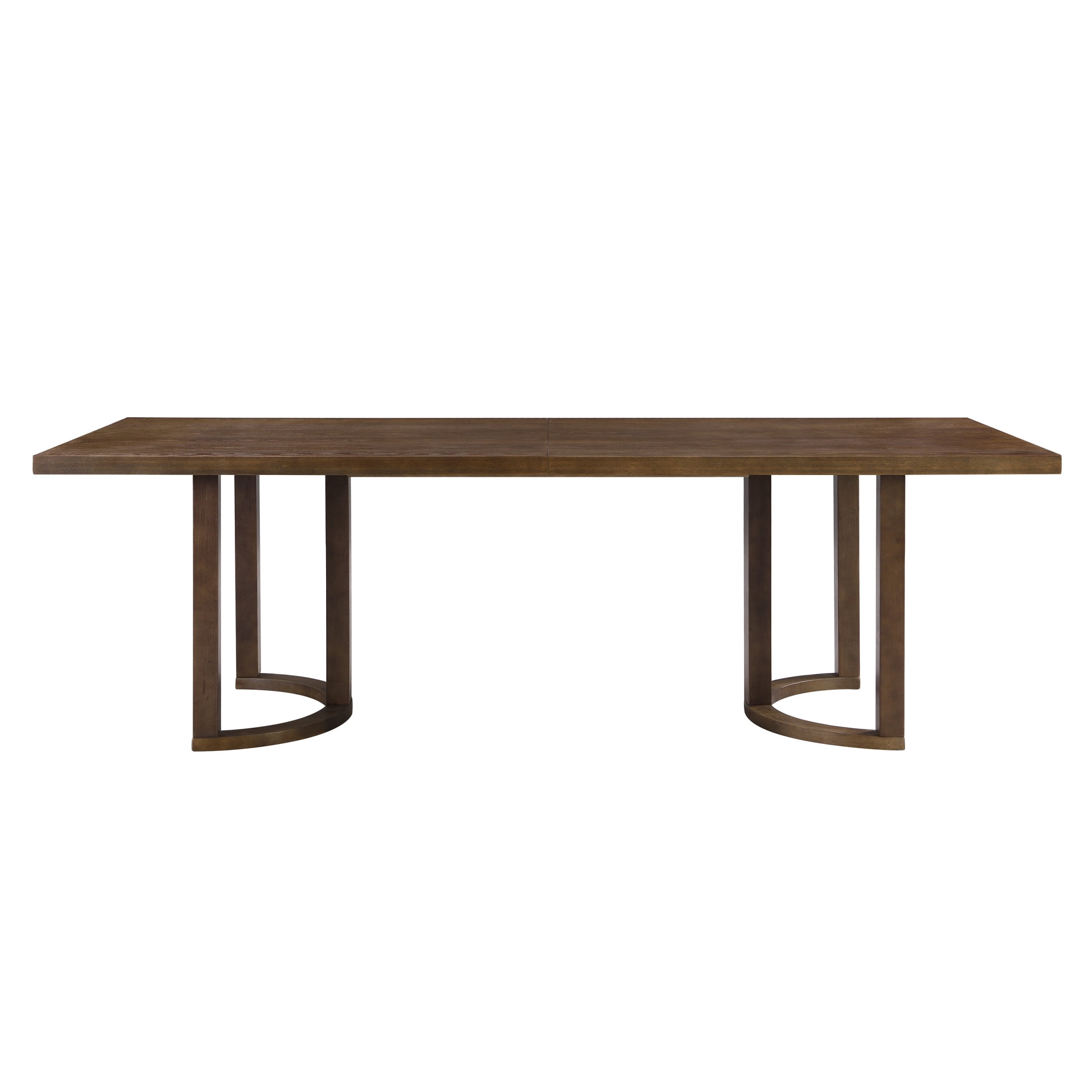 Christopher Knight Home Modern 95” Rectangular Dining Table, U-Shaped Trestle Base, Solid Wood Frame, Seats 8, Walnut