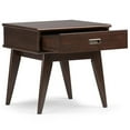 thumbnail image 3 of Trent Home Solid Hardood 22 " Rectangle Mid-Century End Table in Auburn Brown, 3 of 5
