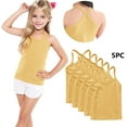 thumbnail image 2 of ZACPNCV 5PC Girls Dance Tank Tops Racerback Camisole Undershirts Summer Spaghetti Strap Sleeveless Crop Tops for Active Workout Tanks Yellow 3-4 Years, 2 of 9
