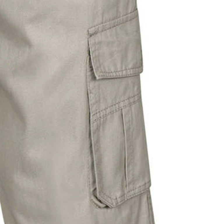 cllios Mens Cargo Pants Outdoor Tactical Pant Straight Leg Elastic Waist  Work Pant Multi Pocket Hiking Combat Trouser