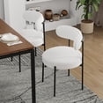 thumbnail image 2 of Yeshouse juego de 2 sillas de comedor tapizadas en chenilla, con respaldo acolchado, diseño moderno de tela suave, ideales para sala, cocina, comedor o decoración de apartamentos, 2 of 7