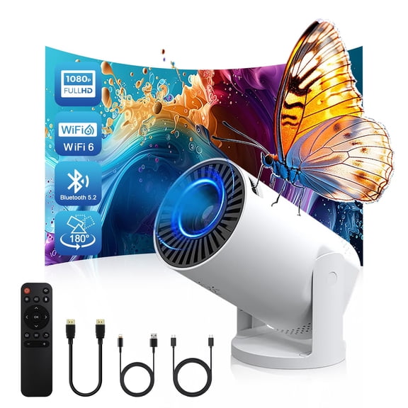 Mini proyector Geylnxng Q5 Mate WiFi 6 Bluetooth 1080P