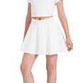 thumbnail image 2 of snilers Gilrs Pleated Tennis Skirt Kids V Crossover High Waisted Golf Skorts Athletic Performance Skirt with Pockets 5-15 Years, 2 of 8