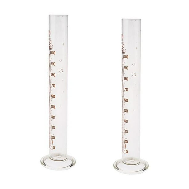 2x100ml Vasos profesionales Medición de boquilla de laboratorio químico