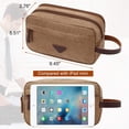 thumbnail image 6 of Toiletry Bag for Men, Canvas Dopp Kit Shaving Bag for Toiletries Accessories, Durable Mens Toiletry Bag for Travel, 6 of 9