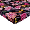 thumbnail image 4 of Ambesonne Floral Aquarelle Fitted Sheet, Botany Floral Boho, Twin XL Size, Mustard Pastel Pink, 4 of 5