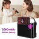 thumbnail image 4 of Karaoke Inalámbrico Altavoz Portátil Compatible Con Diente 5.3 2 Micrófonos Correa Extraíble para Festivales Azul, 4 of 9