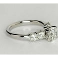 thumbnail image 3 of 3.50 Cts Round Cut Moissanite Diamond Engagement Ring /18K White Gold Plated Anniversary Ring/ Wedding Ring / Dainty Ring / Promise Ring, 3 of 4