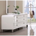 thumbnail image 3 of Adelina Dresser, Self Close Drawers-Finish:High Gloss White/Stainless Steel,Size:22"D x 75"W x 31"H, 3 of 3