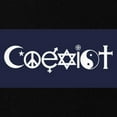 thumbnail image 3 of CafePress - Coexist Sweatshirt - Zip Hoodie, Classic Hooded Sweatshirt with Metal Zipper, 3 of 4