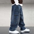 thumbnail image 4 of LvhaoGJOB Boys' Stretchy Material Jeans with Breathable and Lightweight, 4 of 7
