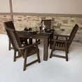 thumbnail image 2 of Highwood's 42" x 42" Square 5-pc Weatherly Dining Set - Dining Height, Outdoor, Eco-friendly, Synthetic Wood, 2 of 9