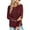 #3 4425-Blue, variant on SHIBEVER Fashion Crew Neck Button T-Shirts for Women Casual Fall Cute Long Sleeve Tunics Tops Blouses Blue
